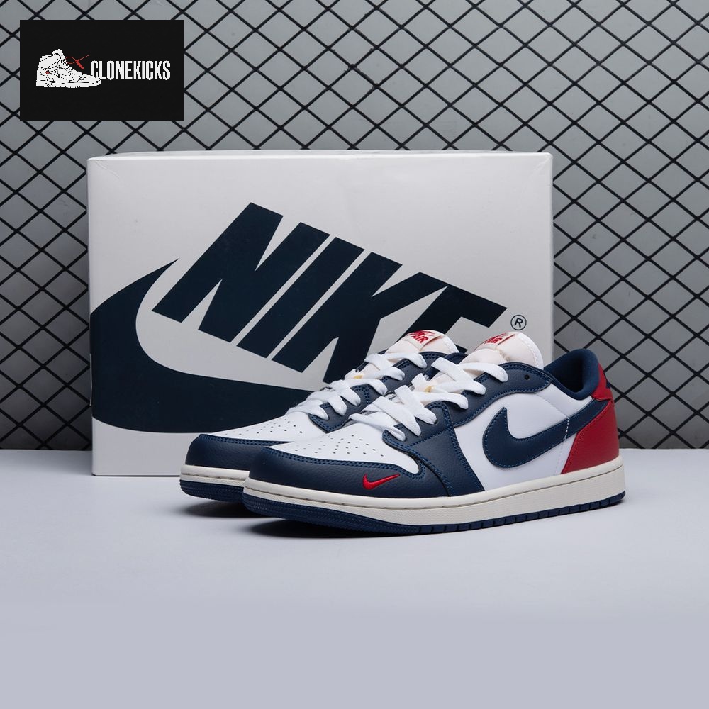 Air Jordan 1 Low OG Gym Red  Midnight Navy HQ2993-100 Unisex