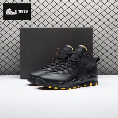 Air Jordan 10 Black Yellow HJ6779-001 Men's