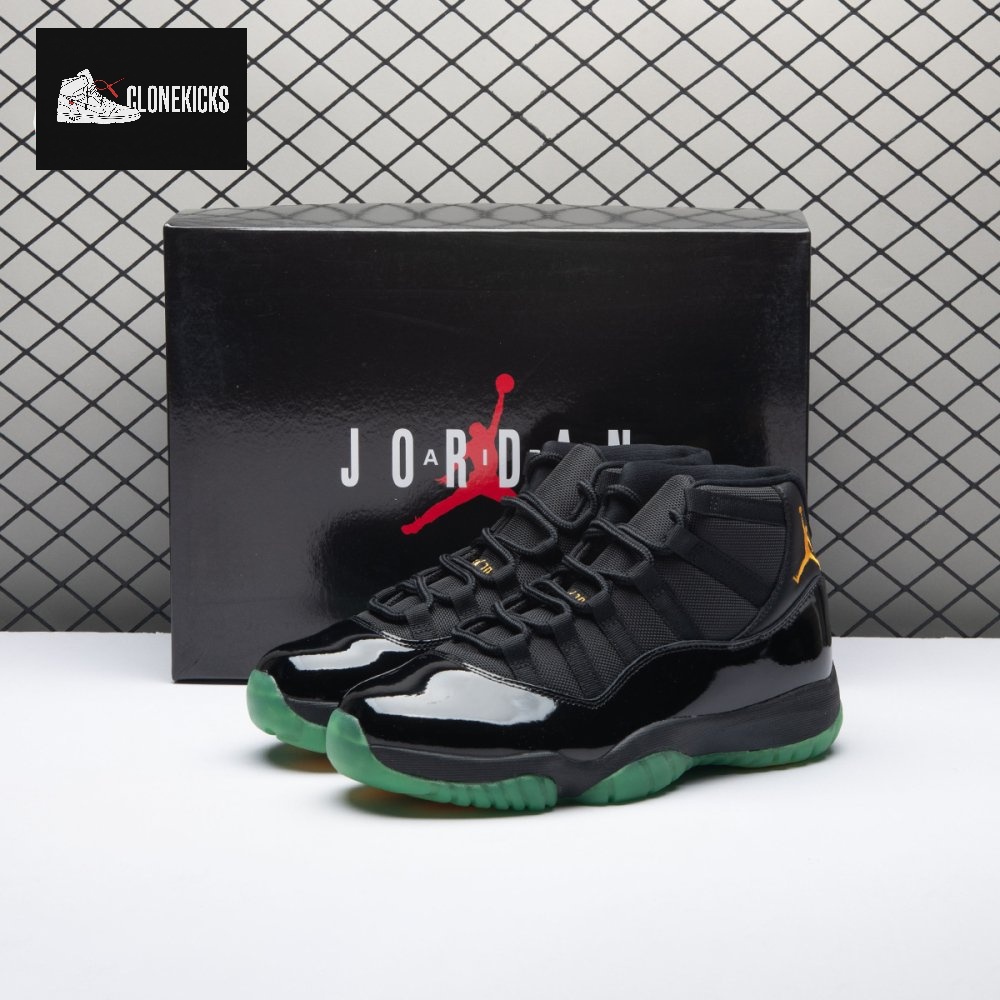 Air Jordan 11 Black Green Yellow CT8012-037 Men's