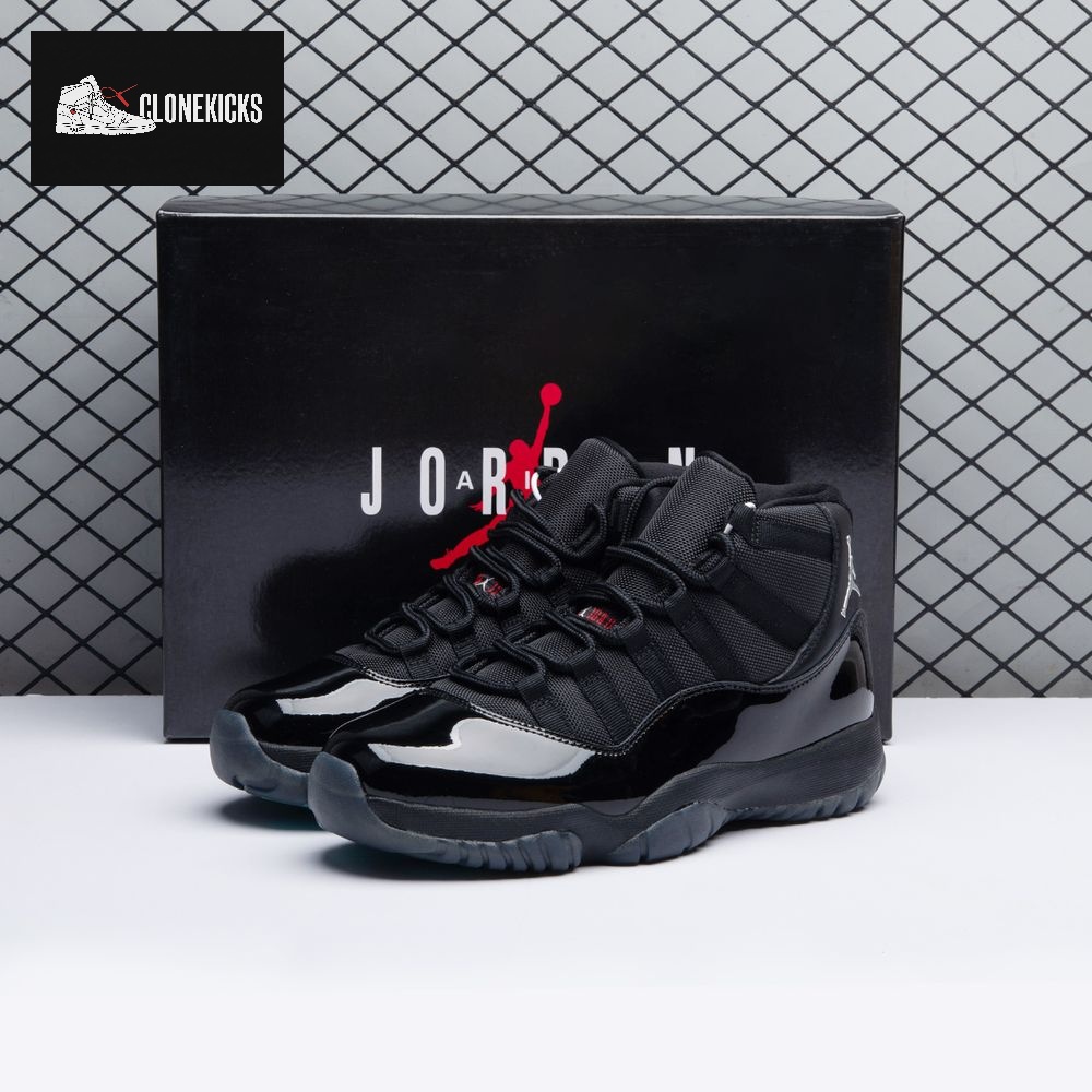 Air Jordan 11 Black Red Grey Men's