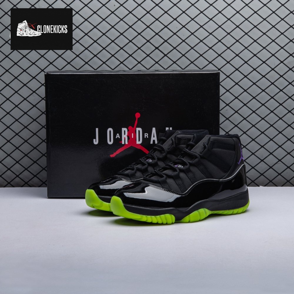 Air Jordan 11 GS Black Barely Volt Men's