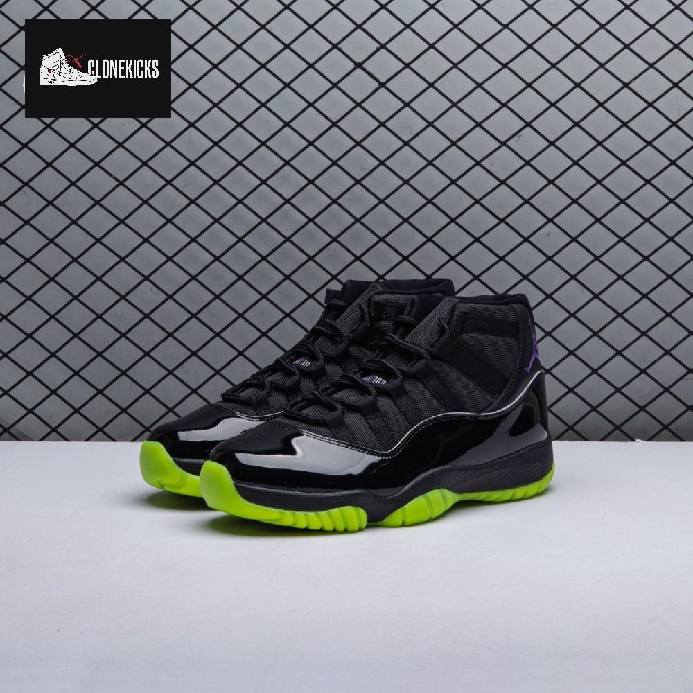 Air Jordan 11 GS Black Barely Volt Men's - Image 6