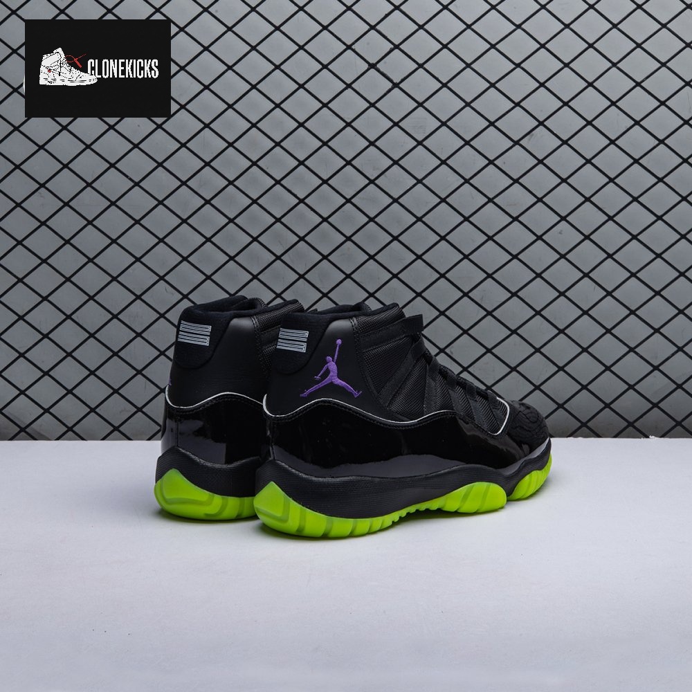 Air Jordan 11 GS Black Barely Volt Men's - Image 11
