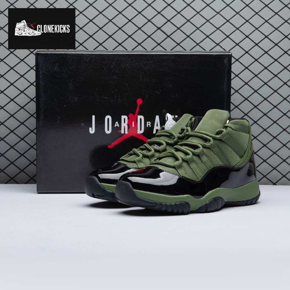 Air Jordan 11 Retro Army Green Black CT8012 300 Men's