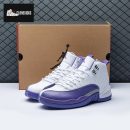Air Jordan 12 White Purple Men's