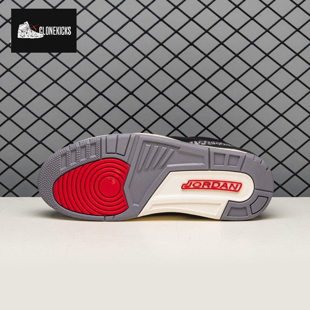 Air Jordan 3 Black Gold Men's - Image 6