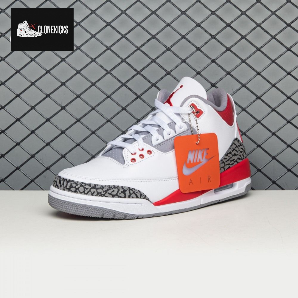 Air Jordan 3 Fire Red DN3707160 Men's - Image 3