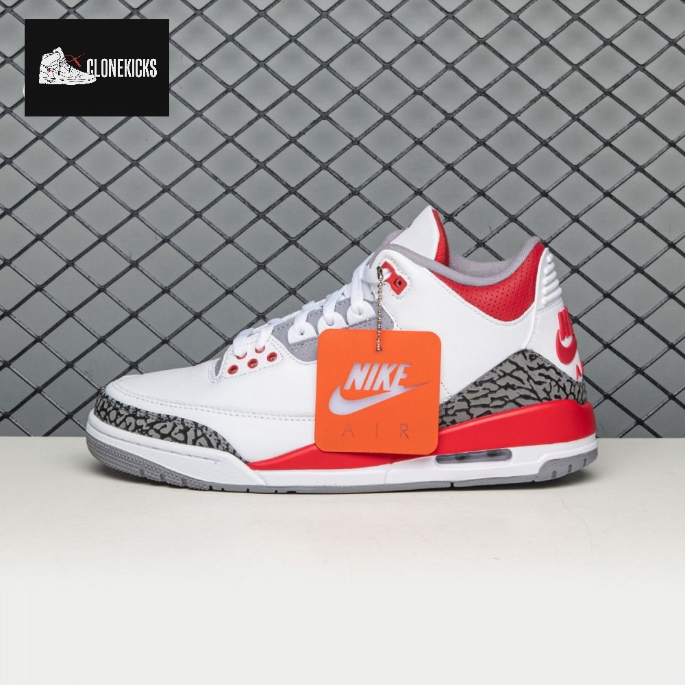 Air Jordan 3 Fire Red DN3707160 Men's - Image 4