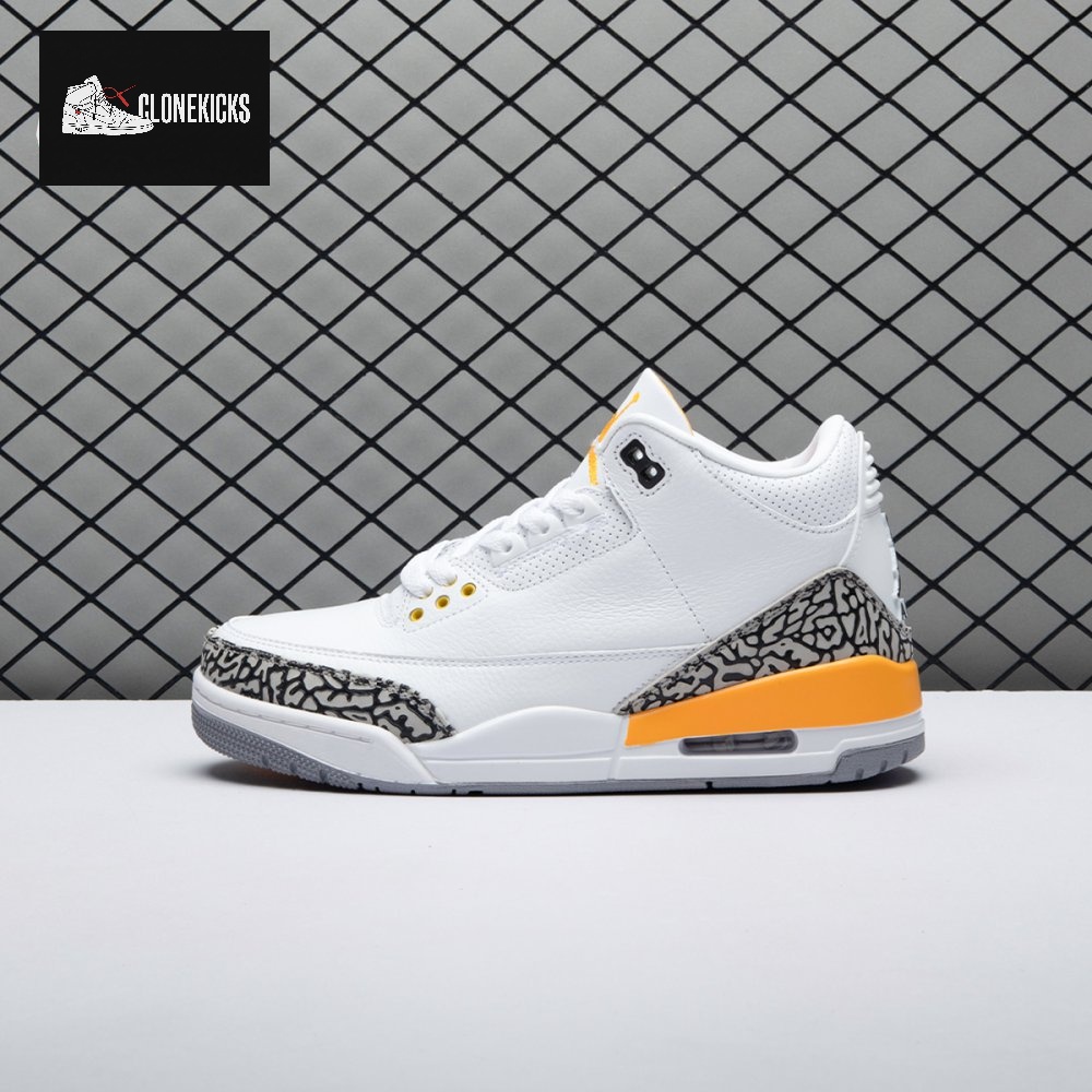 Air Jordan 3 Retro Laser Orange Men's - Image 9