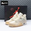 Air Jordan 4 RERO x Off-White AJ4 OW Sail Unisex