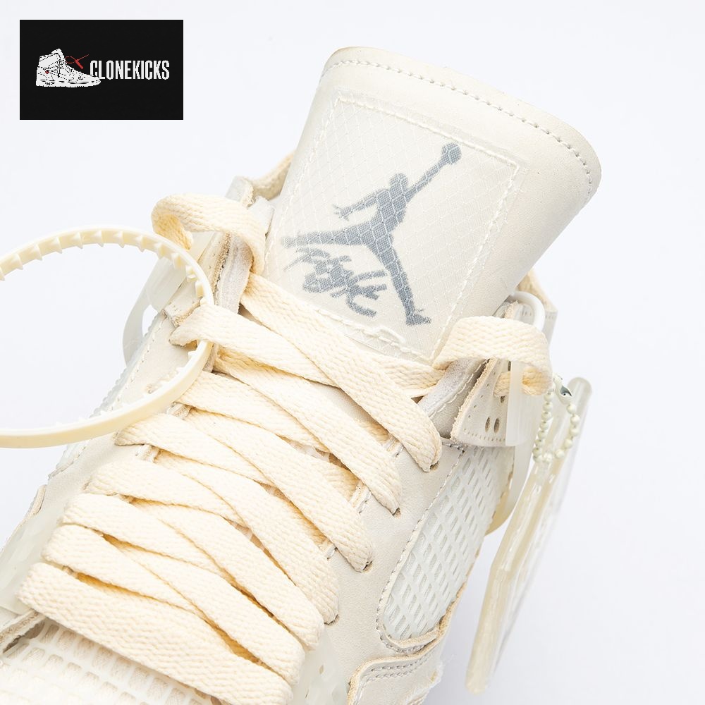 Air Jordan 4 RERO x Off-White AJ4 OW Sail Unisex - Image 3