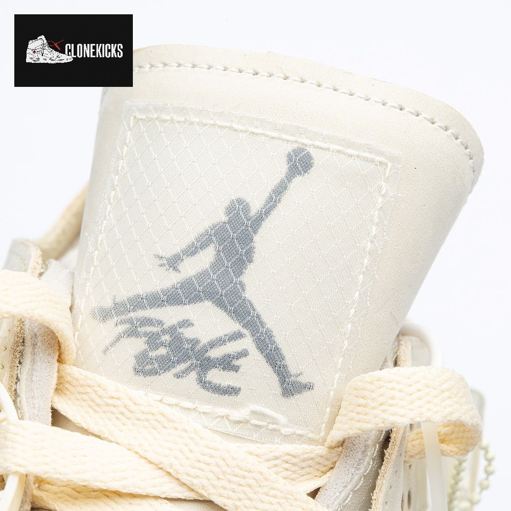 Air Jordan 4 RERO x Off-White AJ4 OW Sail Unisex - Image 4