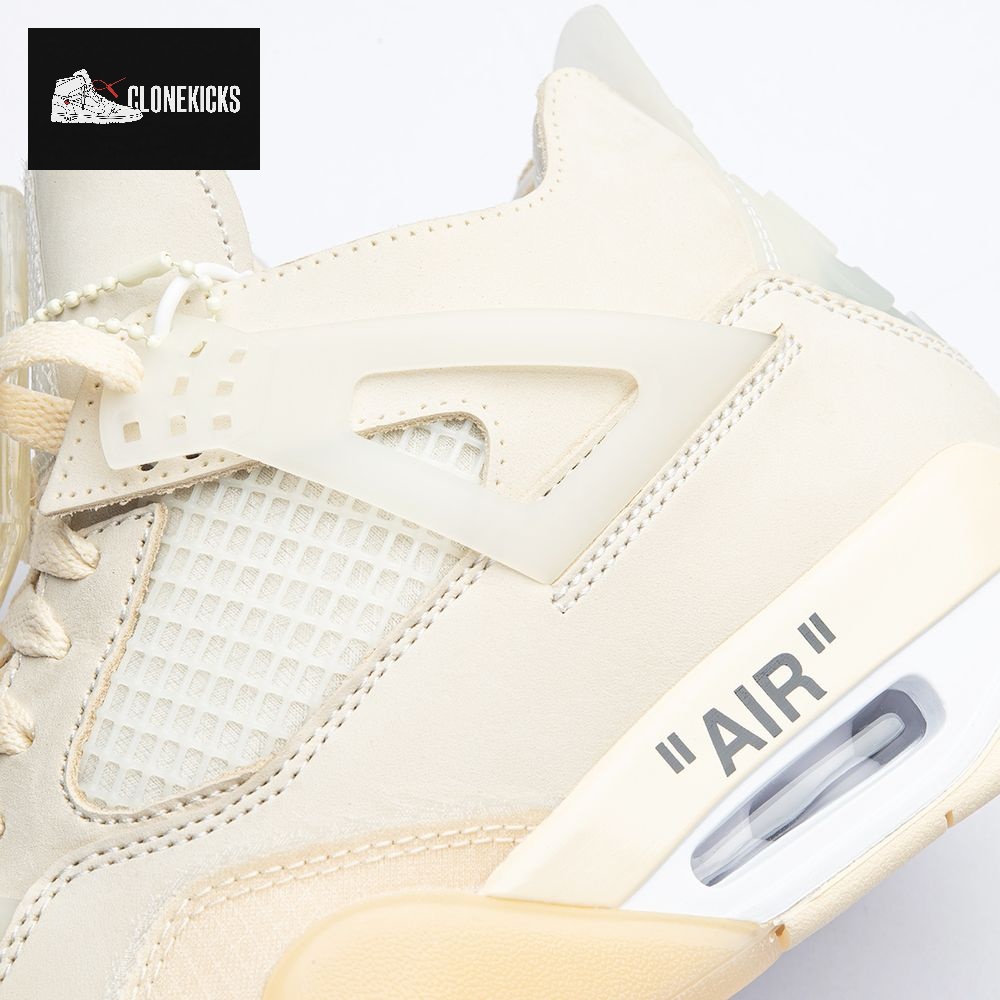 Air Jordan 4 RERO x Off-White AJ4 OW Sail Unisex - Image 5