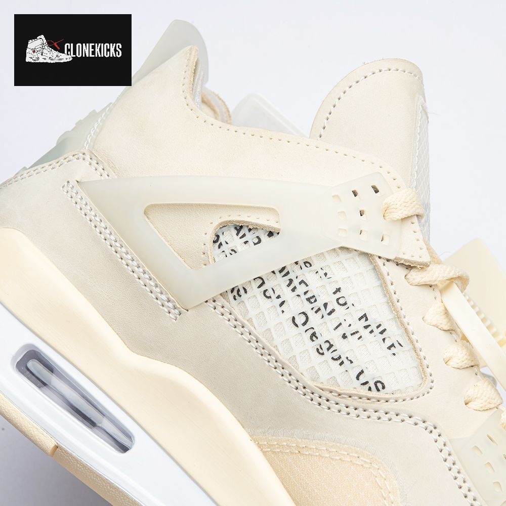 Air Jordan 4 RERO x Off-White AJ4 OW Sail Unisex - Image 7