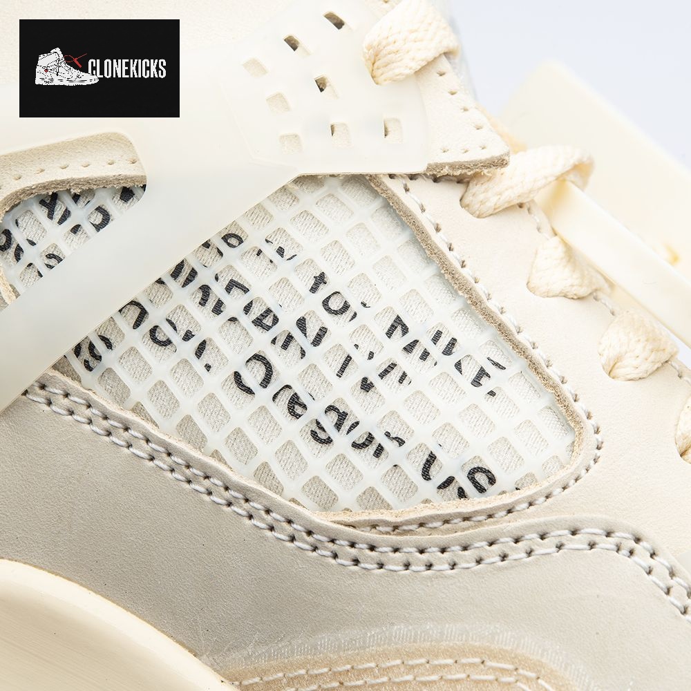 Air Jordan 4 RERO x Off-White AJ4 OW Sail Unisex - Image 8