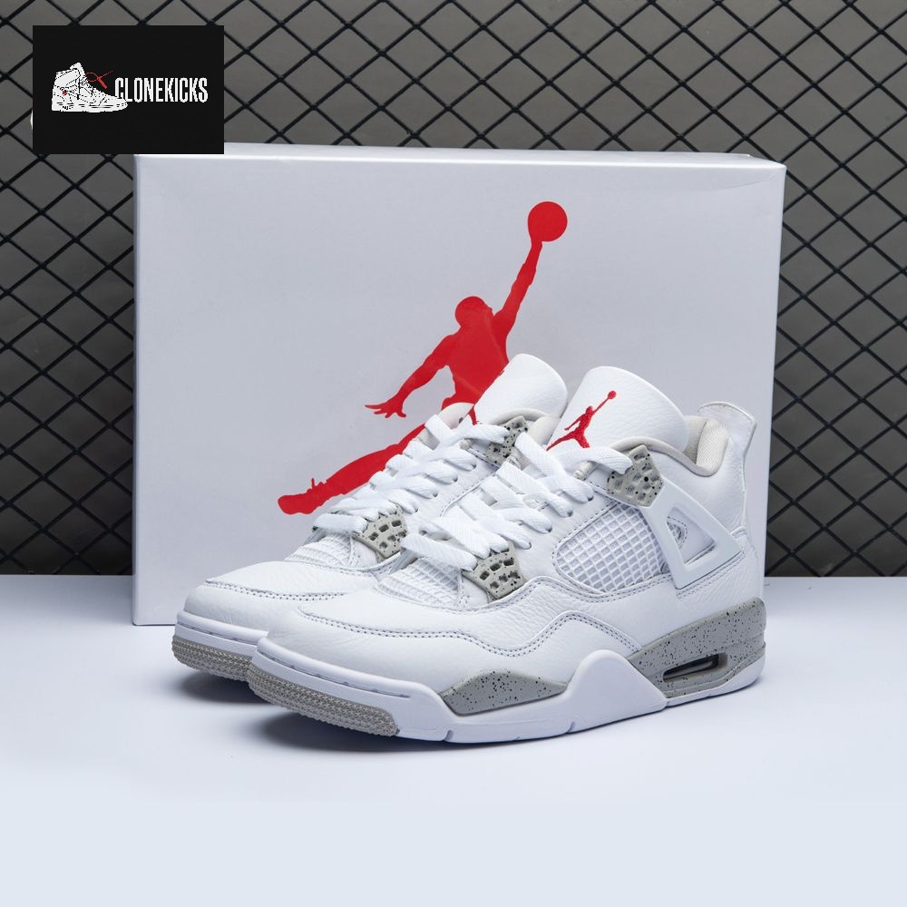 Air Jordan 4 Retro White Oreo Unisex