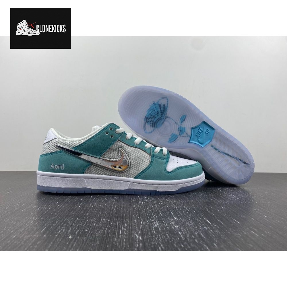 April Skateboards x Nike SB Dunk Low FD2562-400 36-475 - Image 5