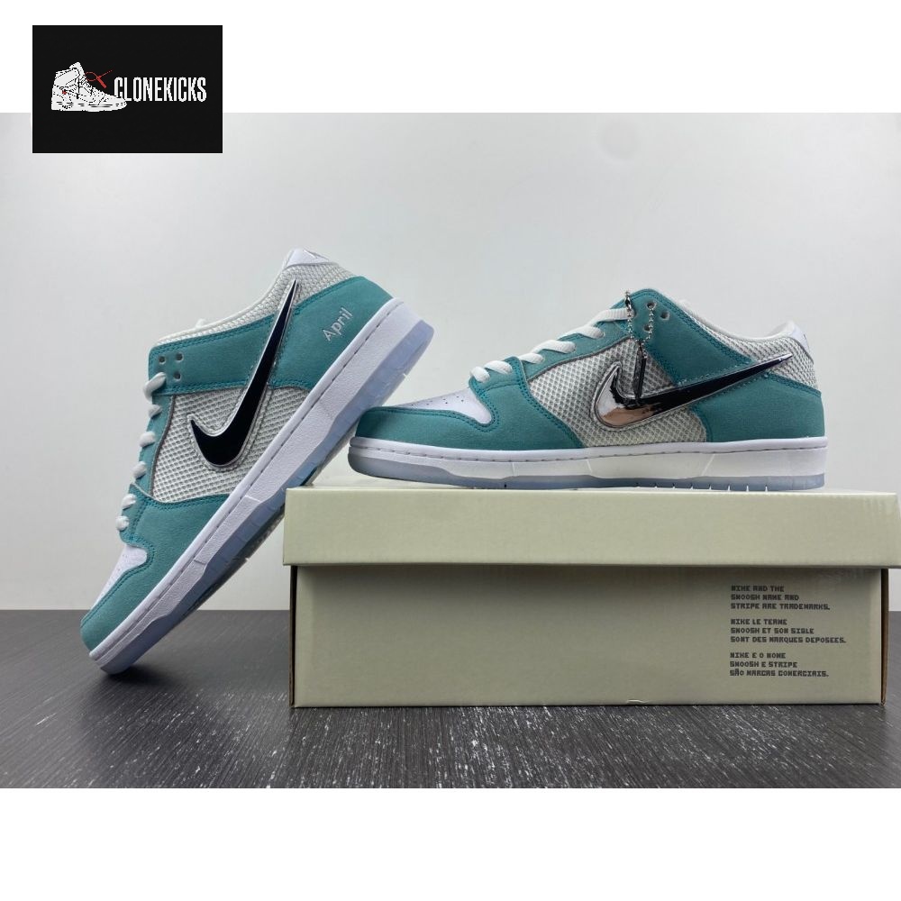 April Skateboards x Nike SB Dunk Low FD2562-400 36-475 - Image 6