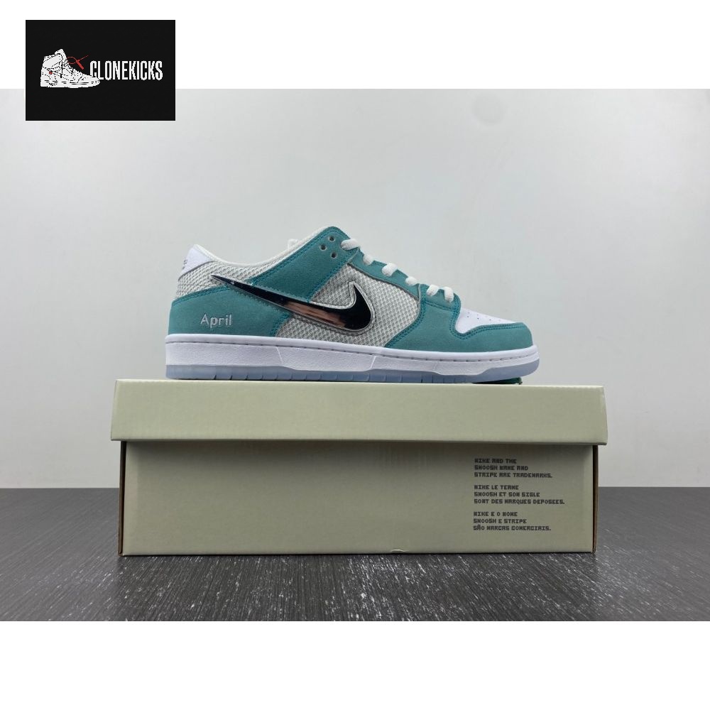 April Skateboards x Nike SB Dunk Low FD2562-400 36-475 - Image 8
