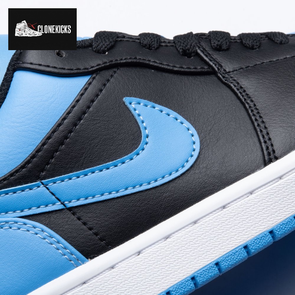 Jordan 1 Low Black University Blue 553558-041 Unisex - Image 2