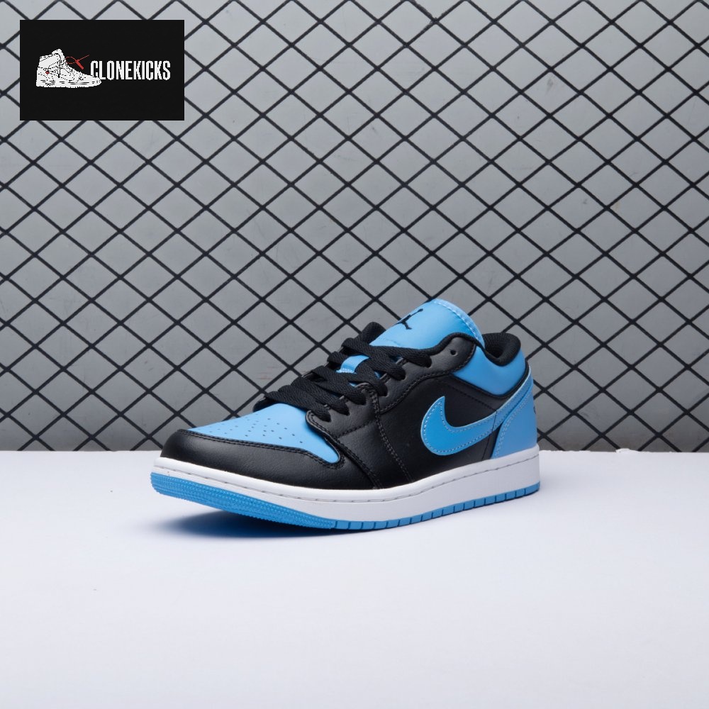 Jordan 1 Low Black University Blue 553558-041 Unisex - Image 5