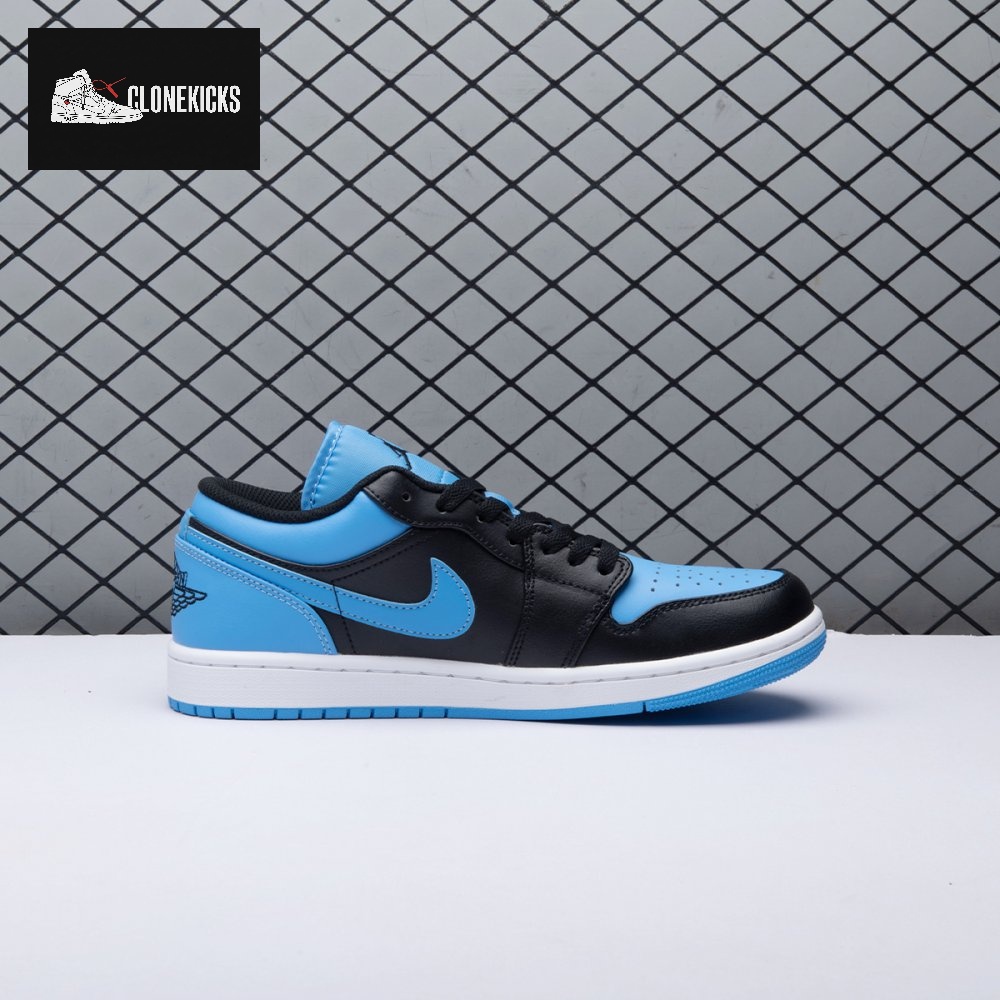 Jordan 1 Low Black University Blue 553558-041 Unisex - Image 7