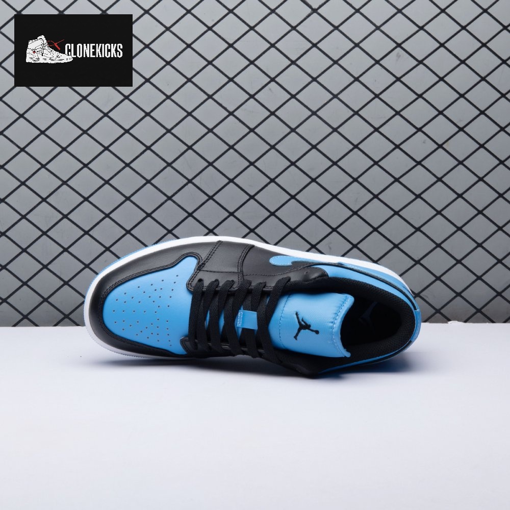 Jordan 1 Low Black University Blue 553558-041 Unisex - Image 9