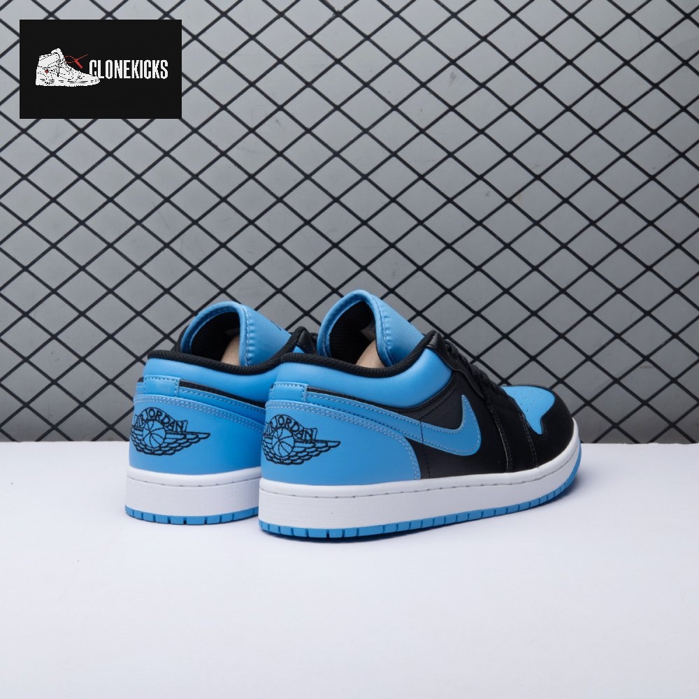Jordan 1 Low Black University Blue 553558-041 Unisex - Image 10