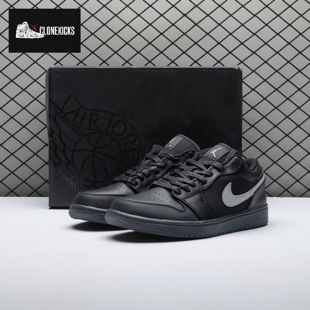Jordan 1 Low Black White Dark Smoke Grey HV5968-001 Unisex
