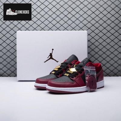 Jordan 1 Low Dark Beetroot Black DB6491-600 Unisex