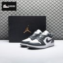 Jordan 1 Low Grey White 553558-044 Unisex