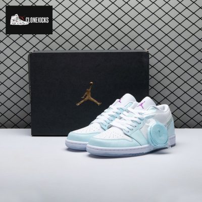 Jordan 1 Low SE Glacier Blue GS HJ3481-491 Unisex