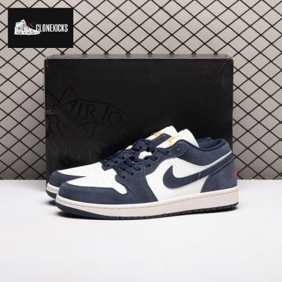 Jordan 1 Low SE Obsidian Suede IO7448-400 Unisex