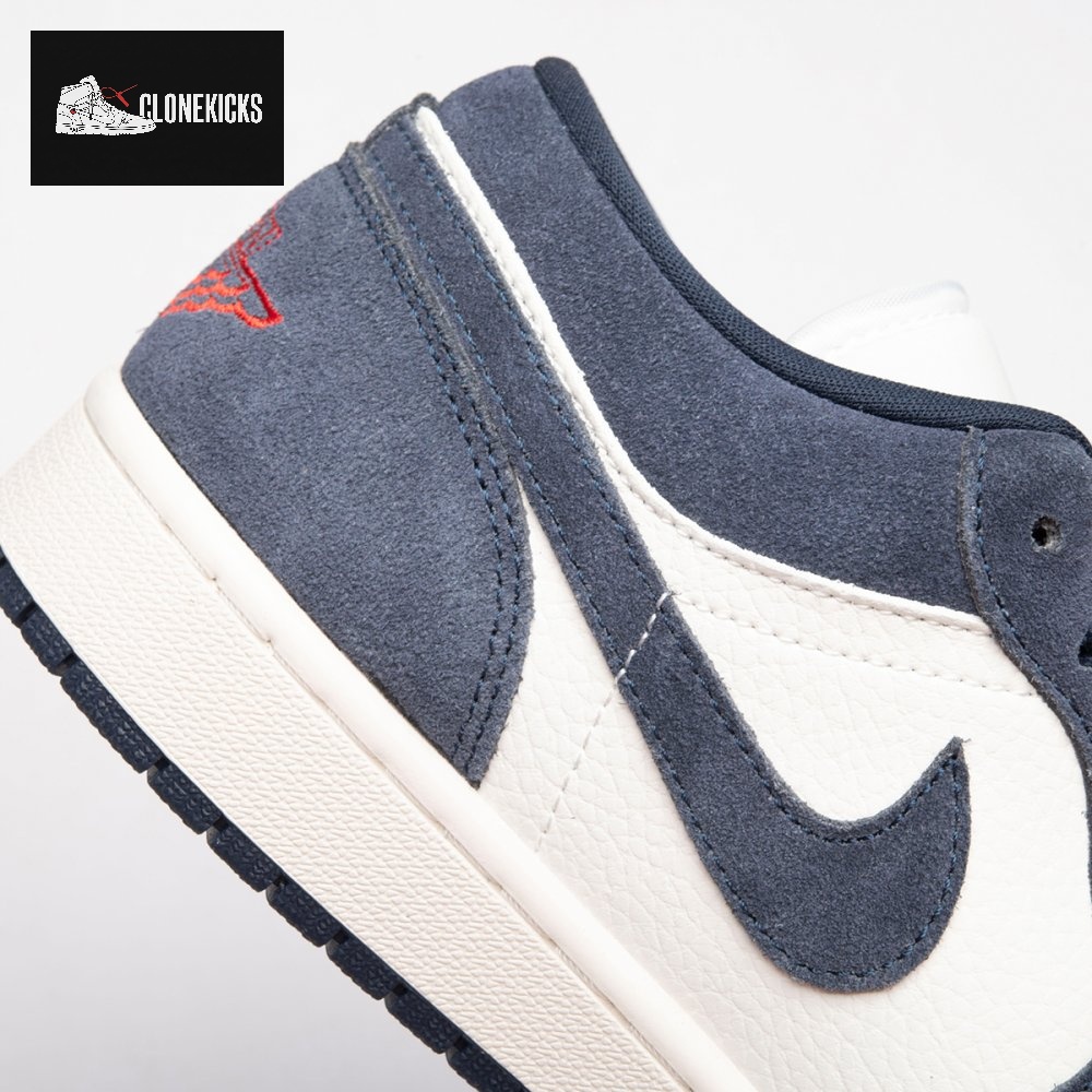 Jordan 1 Low SE Obsidian Suede IO7448-400 Unisex - Image 5