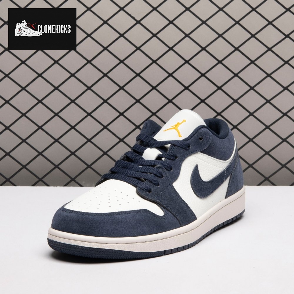 Jordan 1 Low SE Obsidian Suede IO7448-400 Unisex - Image 8