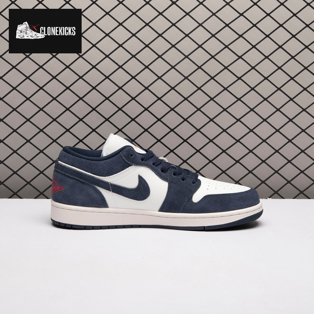 Jordan 1 Low SE Obsidian Suede IO7448-400 Unisex - Image 10