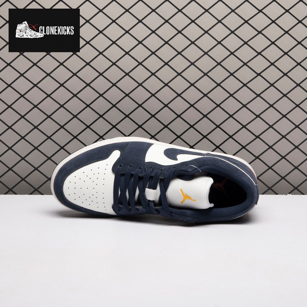 Jordan 1 Low SE Obsidian Suede IO7448-400 Unisex - Image 12