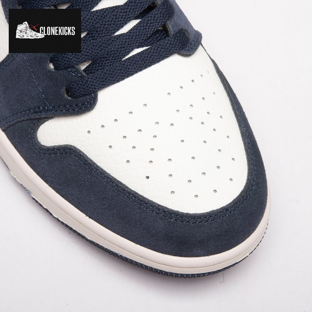 Jordan 1 Low SE Obsidian Suede IO7448-400 Unisex - Image 14