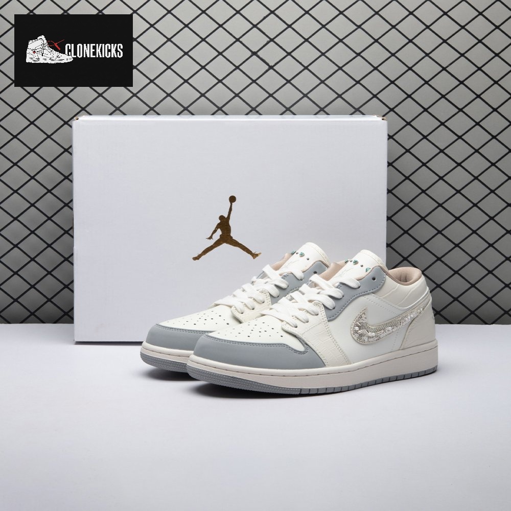 Jordan 1 Low Sail Soft Pearl IH7323-100 Unisex