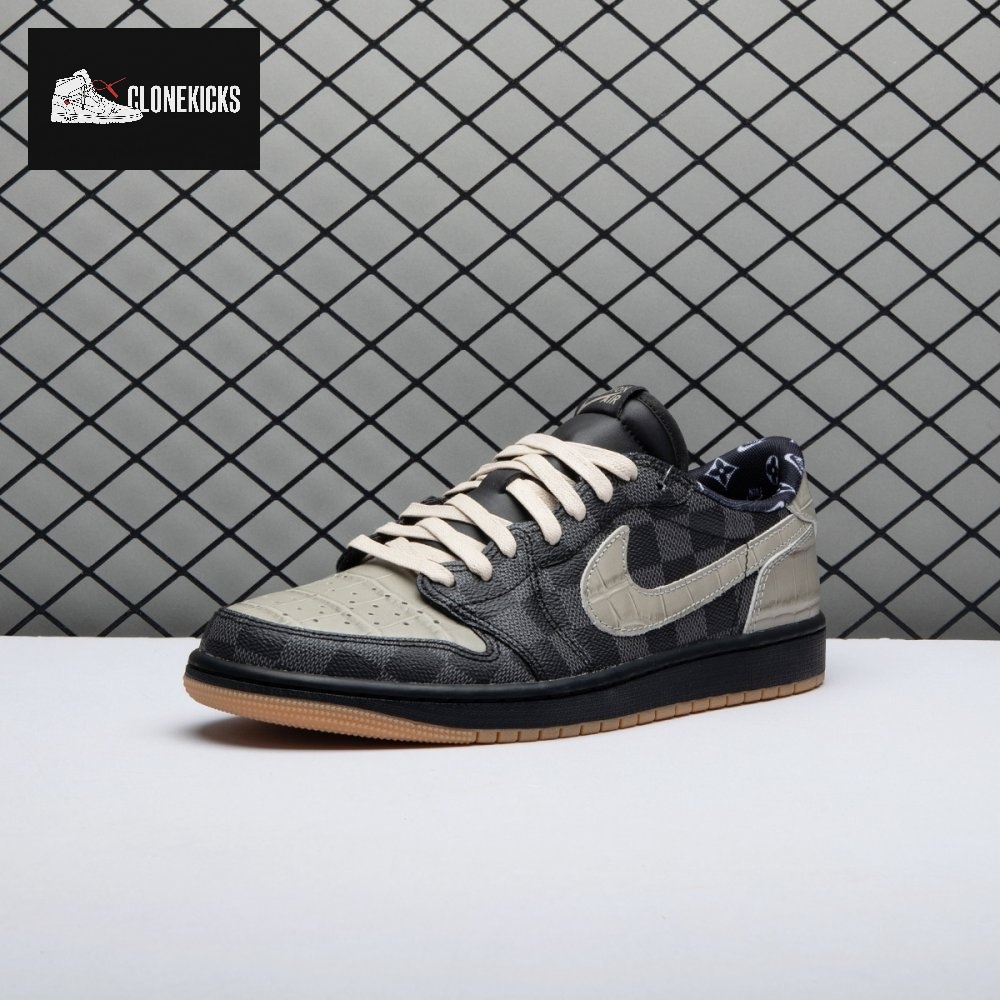 Jordan 1 Low x VL Grey and Black DZ2505-001 Men's