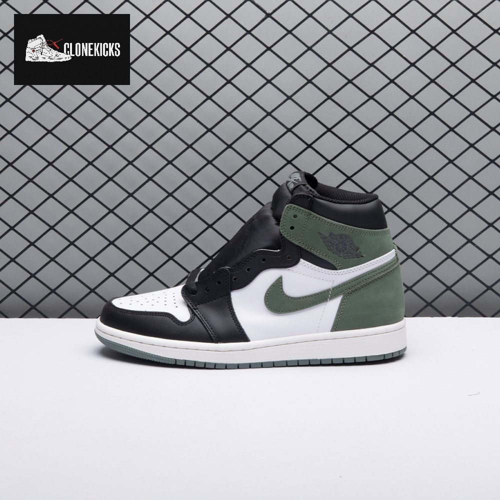 Jordan 1 Retro High Clay Green 555088-135 Unisex - Image 9