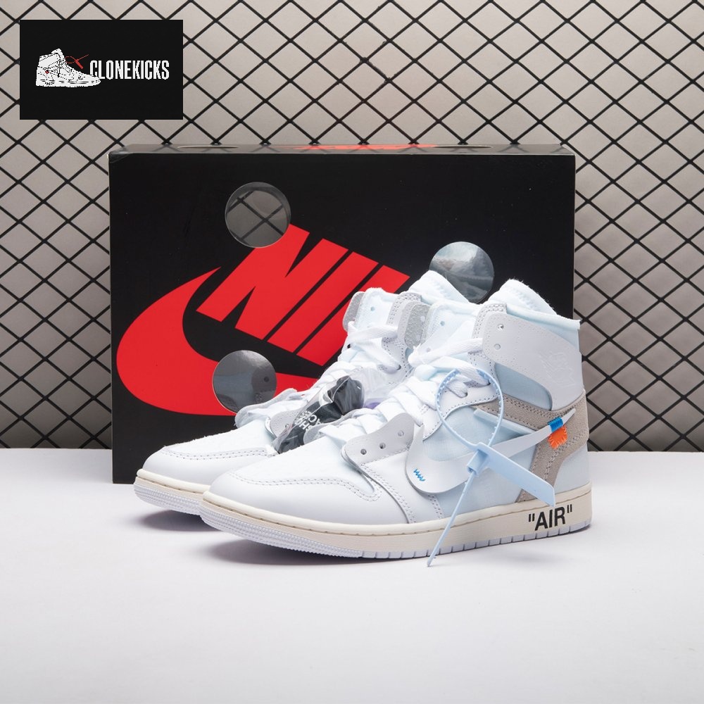 Jordan 1 Retro High Off-White Alaska AA3834-100 Unisex