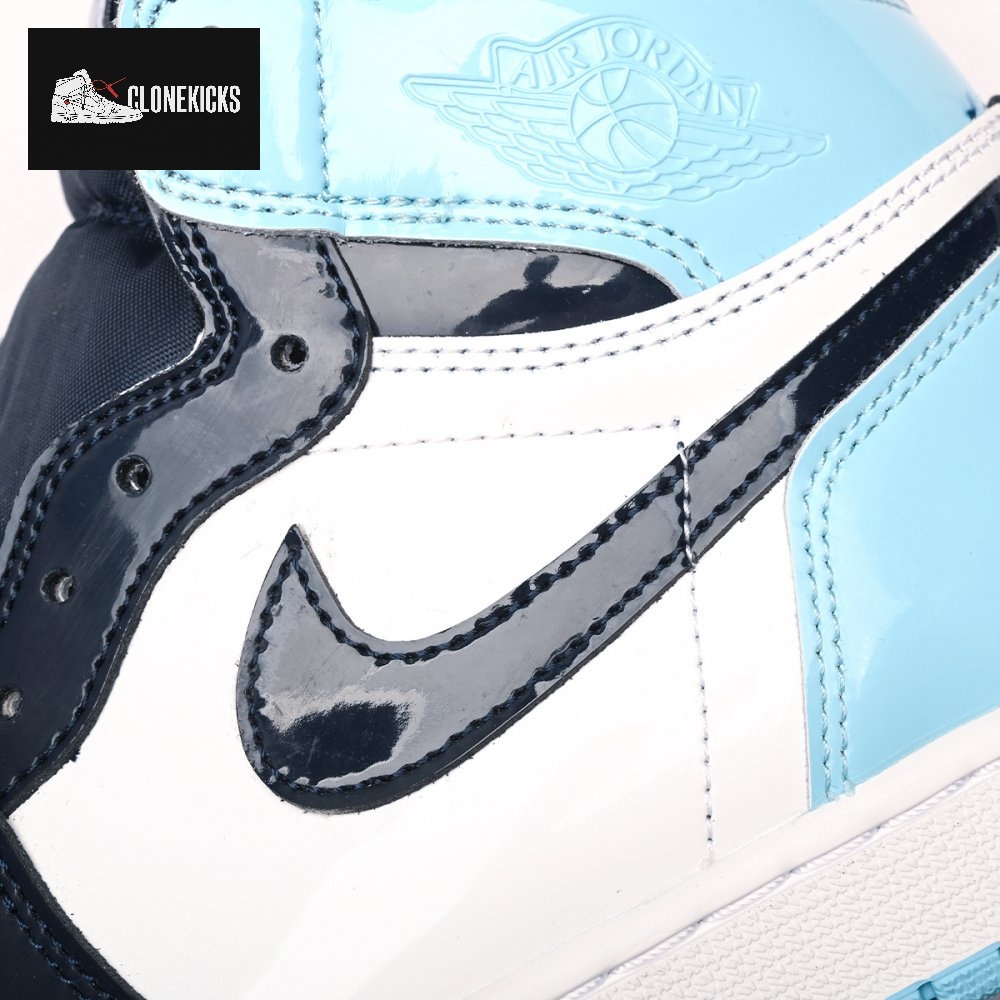 Jordan 1 Retro High UNC Patent Unisex - Image 4