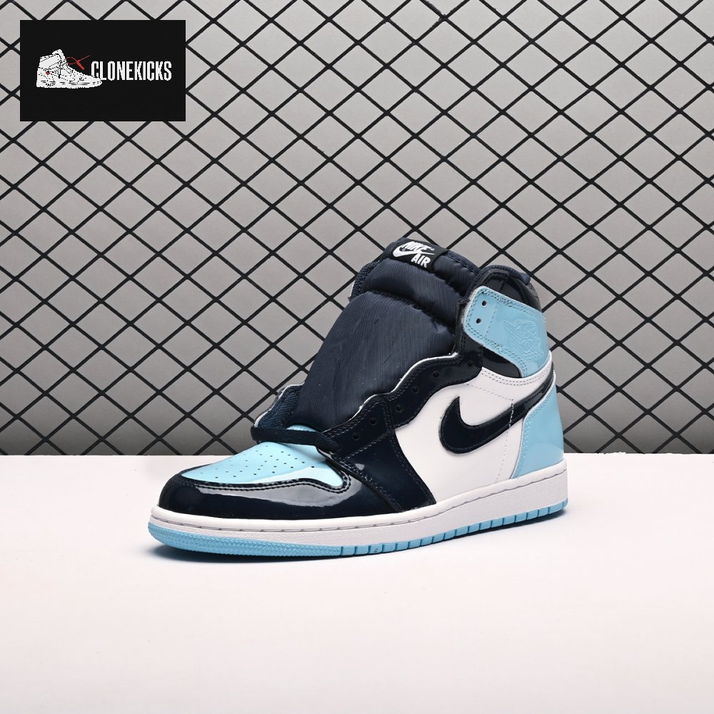 Jordan 1 Retro High UNC Patent Unisex - Image 6