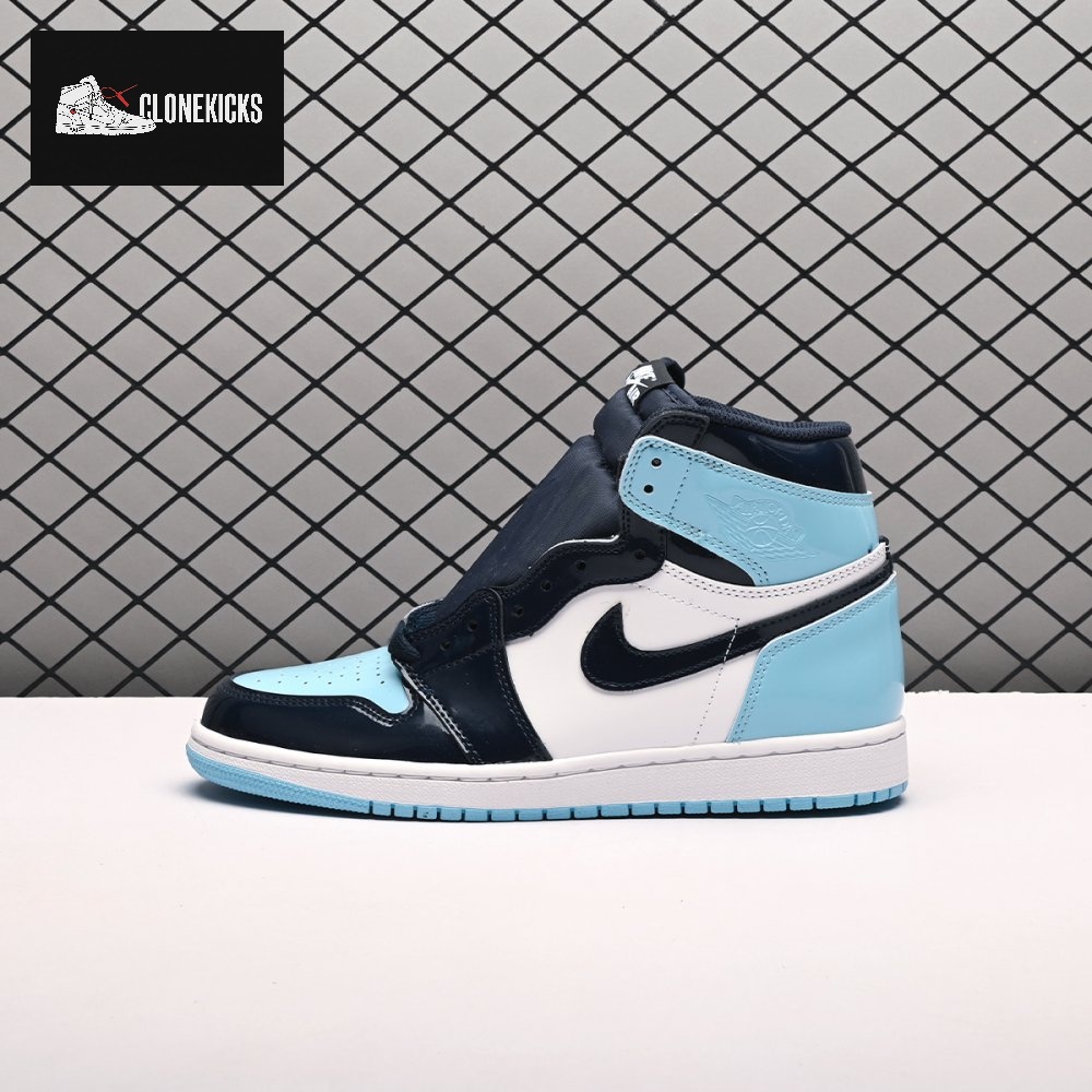 Jordan 1 Retro High UNC Patent Unisex - Image 7