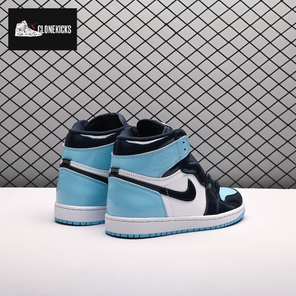 Jordan 1 Retro High UNC Patent Unisex - Image 11