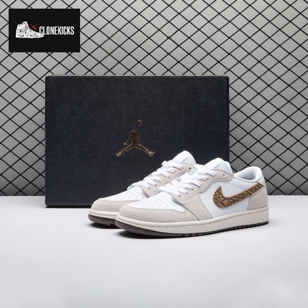 Jordan 1 Retro Low Golf Light Orewood Elephant DD9315-116 Unisex