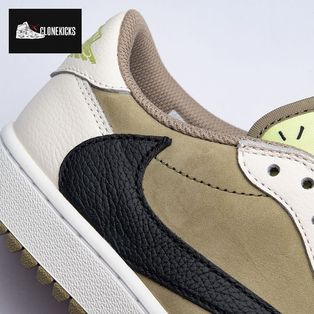 Jordan 1 Retro Low Golf Travis Scott Neutral Olive FZ3124-200 Unisex - Image 2