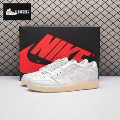 Jordan 1 Retro Low OG Rabbit Floral Swoosh IF4391-100 Unisex