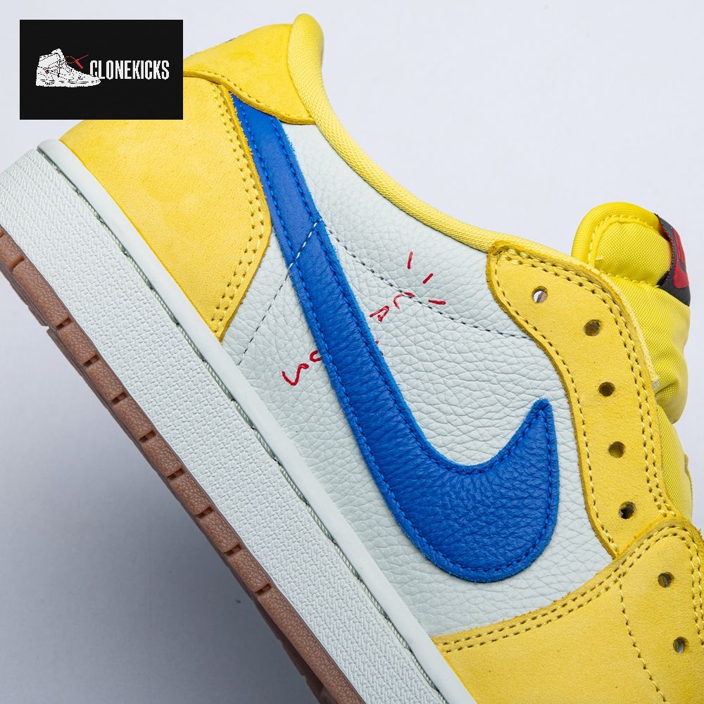 Jordan 1 Retro Low OG SP Travis Scott Canary DZ4137-700 Unisex - Image 6